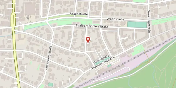 Karte der Umgebung von Grillparzerstraße 7, 79102 Freiburg im Breisgau