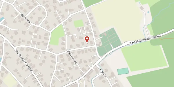 Karte der Umgebung von Felsenweg 26, 32760 Detmold