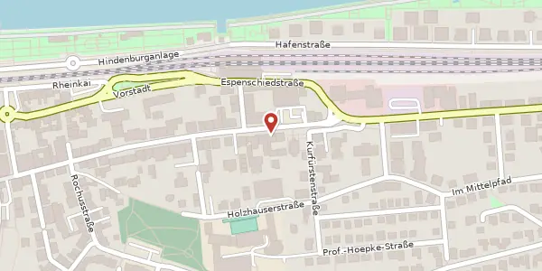 Karte der Umgebung von Mainzer Straße 40, 55411 Bingen
