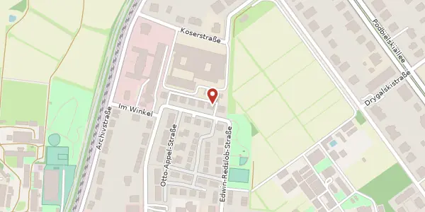 Karte der Umgebung von Edwin-Redslob-Straße 11 B, 14195 Berlin
