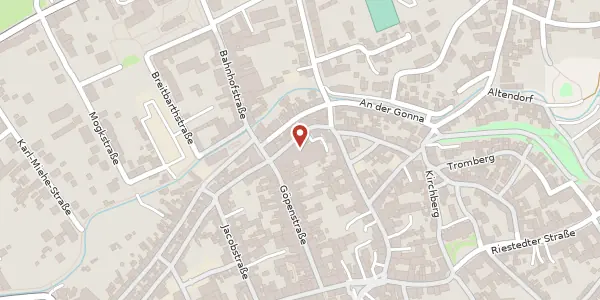Karte der Umgebung von Göpenstraße 34, 06526 Sangerhausen