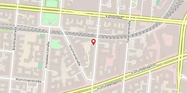 Karte der Umgebung von Uhlandstraße 20-25, 10623 Berlin