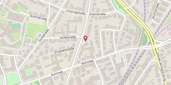 Karte der Umgebung von Piusallee 76, 48147 Münster