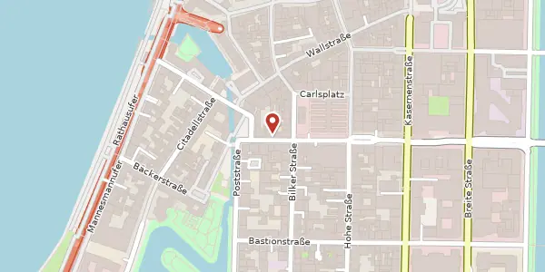 Karte der Umgebung von Benrather Str. 6, 40213 Düsseldorf