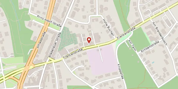 Karte der Umgebung von Frankenstr. 362, 45133 Essen