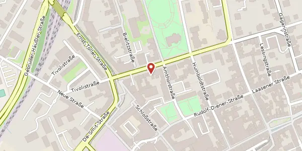 Karte der Umgebung von Clara-Zetkin-Straße 10, 07545 Gera