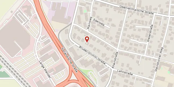 Karte der Umgebung von Brüder-Grimm-Straße 29, 34246 Vellmar