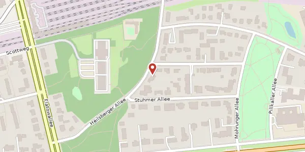 Karte der Umgebung von Heilsberger Allee 22, 14055 Berlin