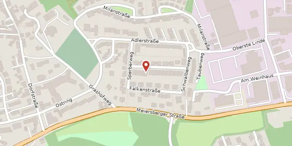 Karte der Umgebung von Goldammerweg 17, 40882 Ratingen
