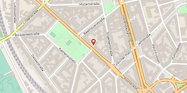 Karte der Umgebung von Roonstr. 34, 50674 Köln