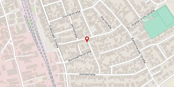 Karte der Umgebung von Friedenstr. 1, 63322 Rödermark