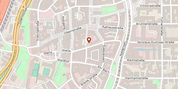 Karte der Umgebung von Welle 8, 33602 Bielefeld