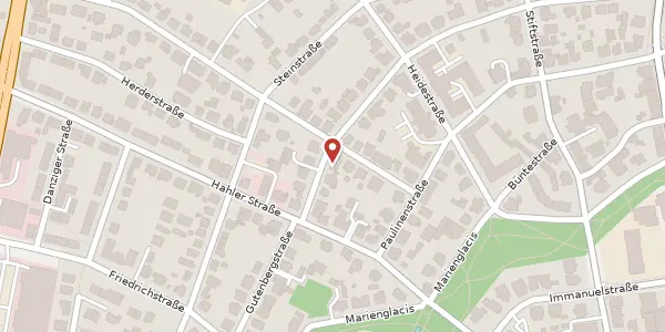 Karte der Umgebung von Besselstr. 19, 32427 Minden