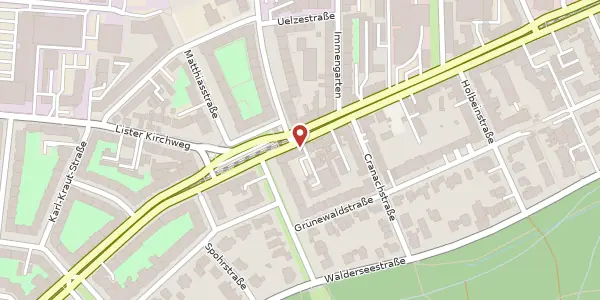 Karte der Umgebung von Podbielskistraße 102, 30177 Hannover