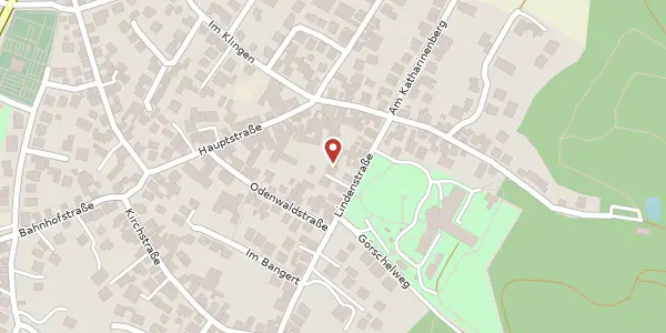 Karte der Umgebung von Lindenstr. 11b, 64665 Alsbach-Hähnlein
