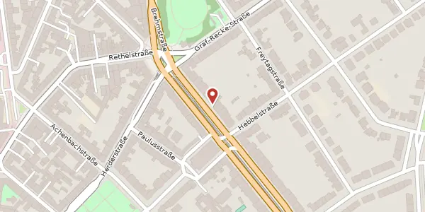 Karte der Umgebung von Lindemannstr. 18, 40237 Düsseldorf