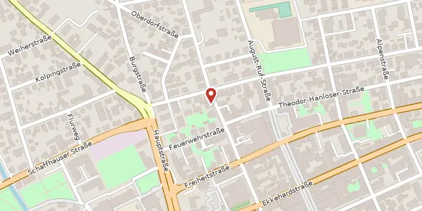 Karte der Umgebung von Erzbergerstraße 21, 78224 Singen (Hohentwiel)