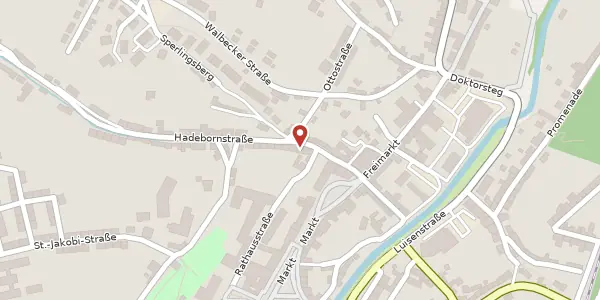Karte der Umgebung von Hadebornstraße 27, 06333 Hettstedt