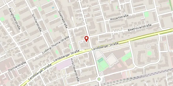 Karte der Umgebung von Untere Bahnhofstr. 38 a, 82110 Germering
