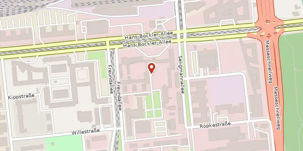 Karte der Umgebung von Hans-Böckler-Allee 20, 30173 Hannover