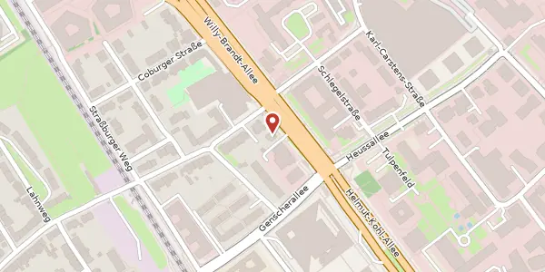Karte der Umgebung von Willy-Brand-Allee 18, 53113 Bonn
