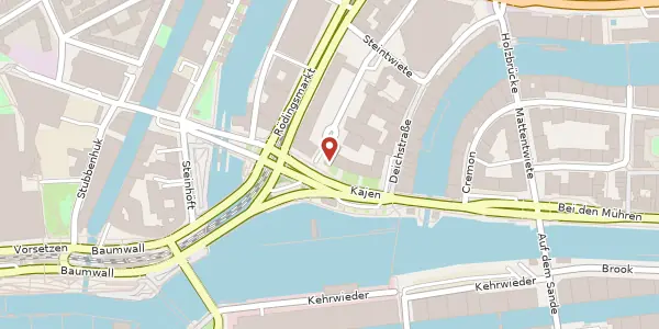 Karte der Umgebung von Kajen 10, 20459 Hamburg
