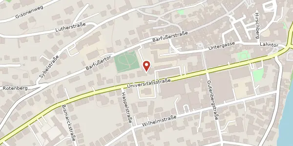 Karte der Umgebung von Universitätsstraße 29, 35037 Marburg