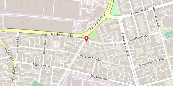Karte der Umgebung von Olgastraße 72, 88045 Friedrichshafen