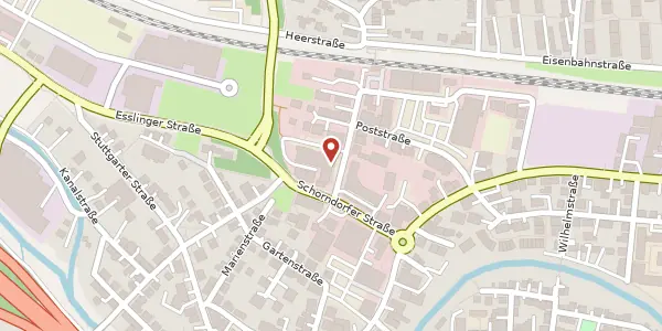 Karte der Umgebung von Bahnhofstraße 3, 73066 Uhingen