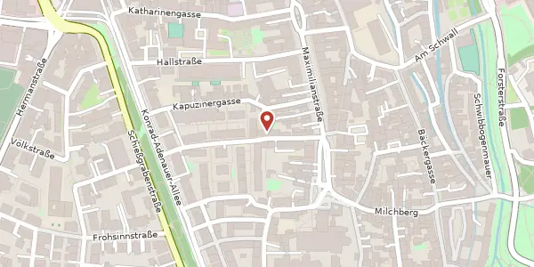Karte der Umgebung von Armenhausgasse 6, 86150 Augsburg