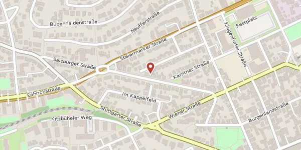 Karte der Umgebung von Salzburger Straße 34, 70469 Stuttgart