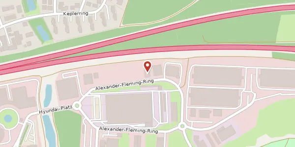 Karte der Umgebung von Alexander-Fleming-Ring 43, 65428 Rüsselsheim