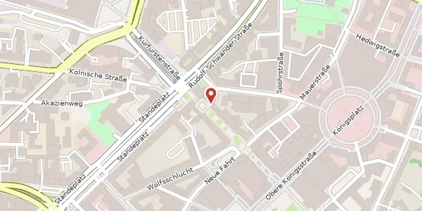 Karte der Umgebung von Treppenstraße 12-14, 34117 Kassel