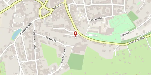 Karte der Umgebung von Geraer Straße 30, 07607 Eisenberg