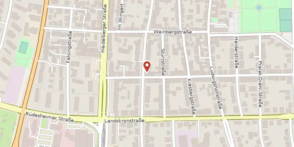 Karte der Umgebung von Brüder-Knauß-Str. 54, 64285 Darmstadt