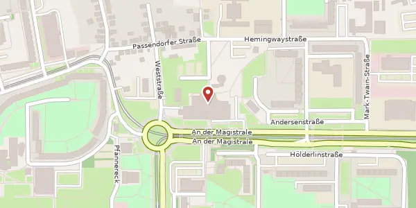 Karte der Umgebung von Weststr. 3, 06126 Halle (Saale)