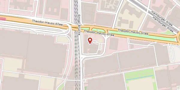 Karte der Umgebung von Theodor-Heuss-Allee 25, 60486 Frankfurt