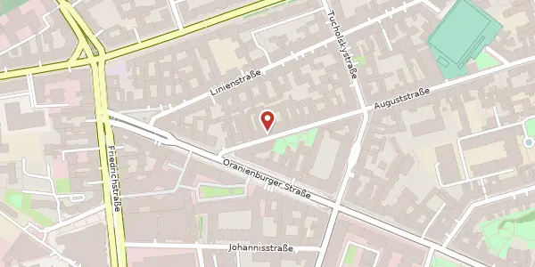 Karte der Umgebung von Auguststraße 88, 10117 Berlin