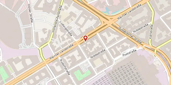 Karte der Umgebung von Mainzer Landstr. 107, 60329 Frankfurt