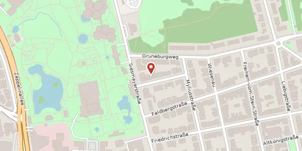 Karte der Umgebung von Rossertstr. 14, 60323 Frankfurt