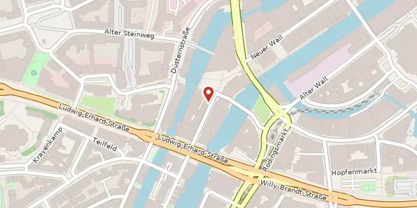 Karte der Umgebung von Admiralitätsstraße 76, 20459 Hamburg