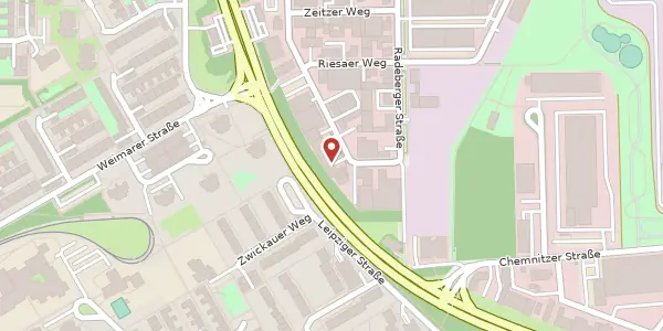 Karte der Umgebung von Pirnaer Straße 20, 68309 Mannheim