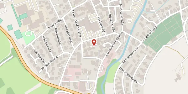 Karte der Umgebung von Alte Straße 19/1, 88410 Bad Wurzach