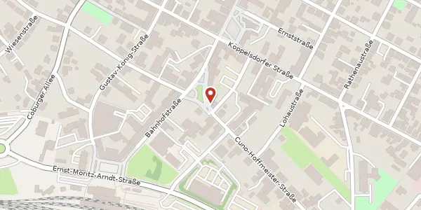 Karte der Umgebung von Cuno-Hoffmeister-Straße 1, 96515 Sonneberg