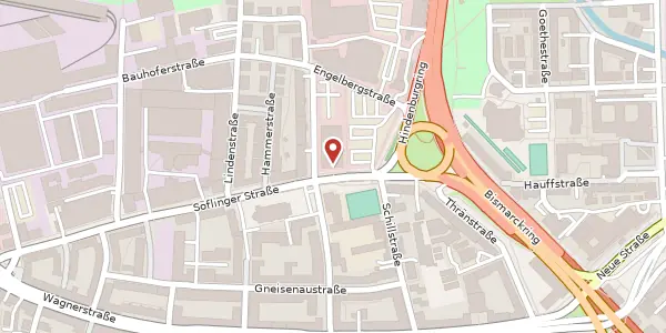 Karte der Umgebung von Söflinger Straße 70, 89077 Ulm / Donau