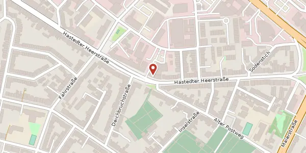 Karte der Umgebung von Hastedter Heerstr. 122, 28207 Bremen