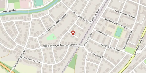 Karte der Umgebung von Hermann-Wintz-Weg 4, 67346 Speyer