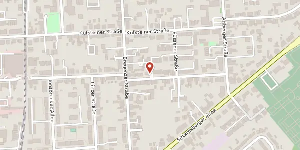 Karte der Umgebung von Zillertaler Str. 7, 47249 Duisburg