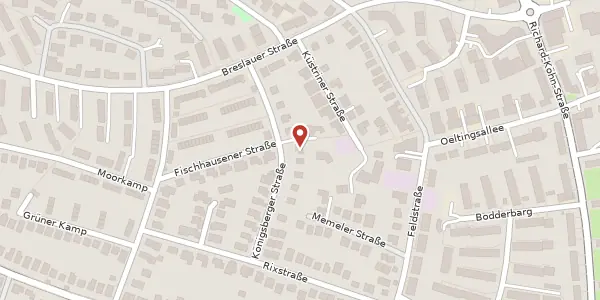 Karte der Umgebung von Königsberger Straße 9, 25421 Pinneberg
