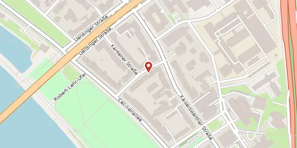 Karte der Umgebung von Am Binnenwasser 11, 40476 Düsseldorf